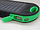 Портативне зарядне Power Bank Solar 50000 mAh на сонячній батареї, зелений , фото 7