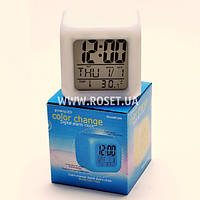 Настольные часы-будильник 7 LED Color Changing Alarm Clock