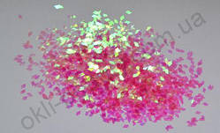 Ромбики для дизайну нігтів «Прозорі ніжно-рожеві»