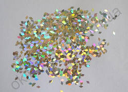 Ромбики для дизайну нігтів 2 мм "Срібло голограма"