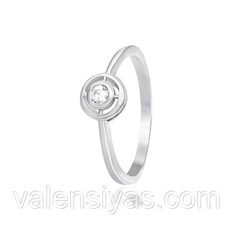 Срібне кільце-комплект з цирконієм SWAROVSKI ZIRCONIA КК2С/187, фото 2