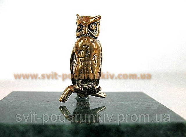 Купить Памятный сувенир, бронзовая фигурка Сова символ мудрости в ...