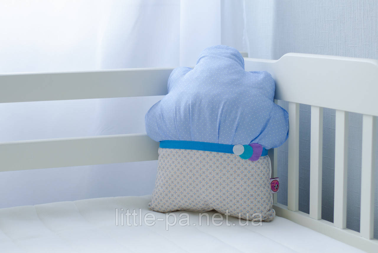 Подушка дитяча бавовняна "Мафін чорничний"