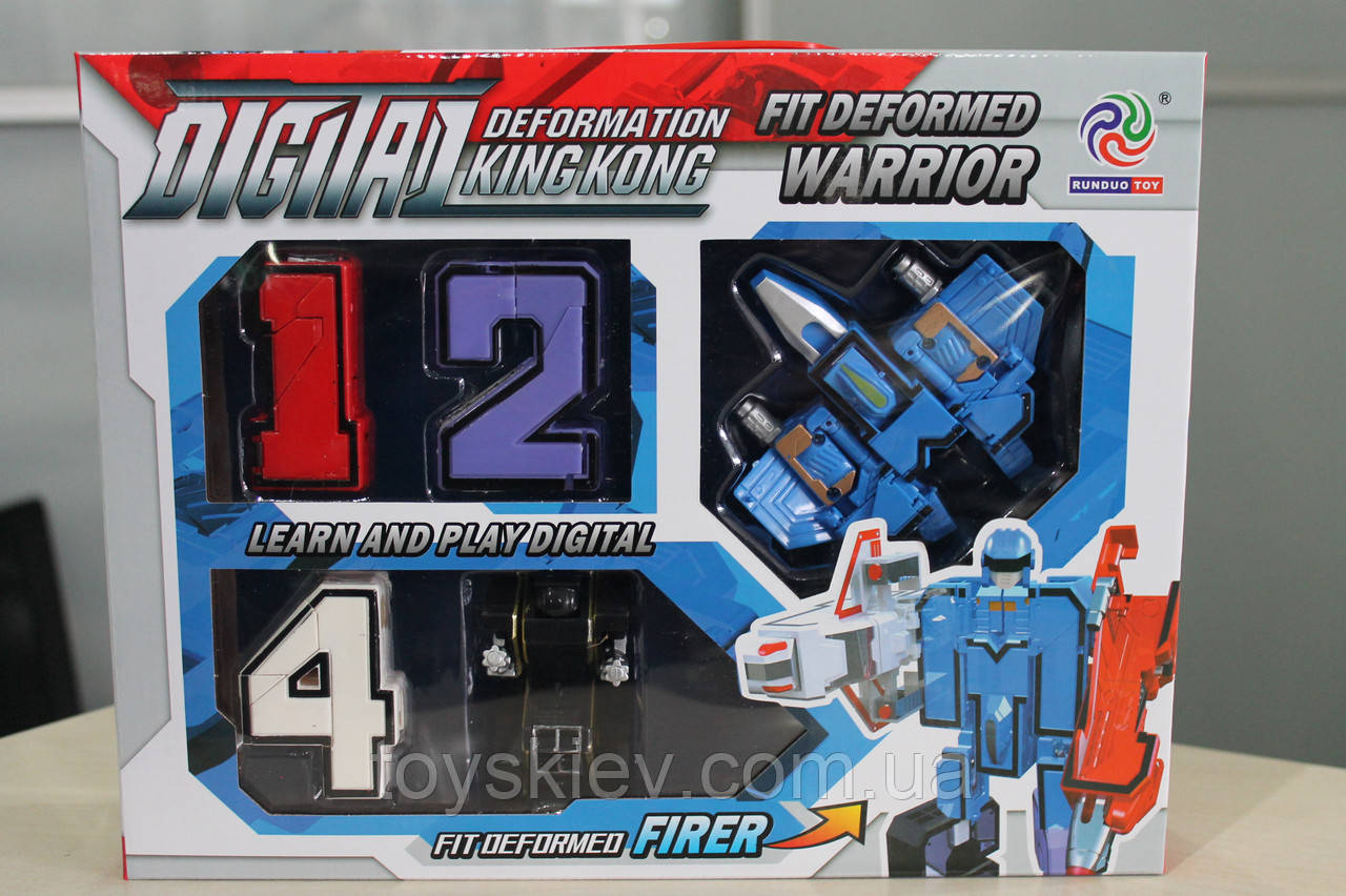 🙆 Заказывайте Конструктор цифры-трансформеры 1-5 трансформеры ...