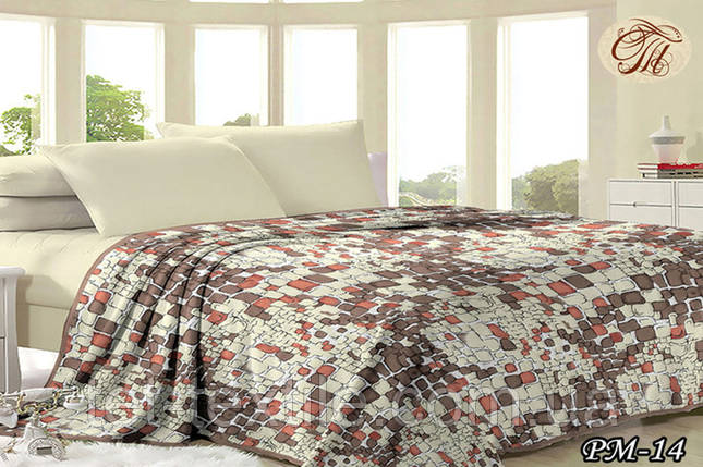 Плед з мікрофібри Велсофт Камінці 200х220 см, фото 1