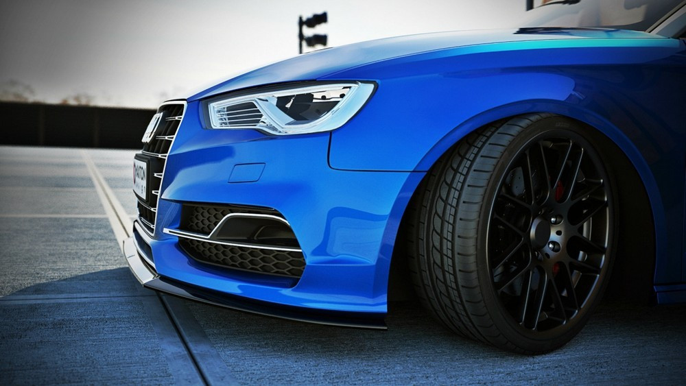 ДИФУЗОР ПЕРЕДНІГО БАМПЕРА AUDI S3 8V SEDAN, CABRIO, фото 1