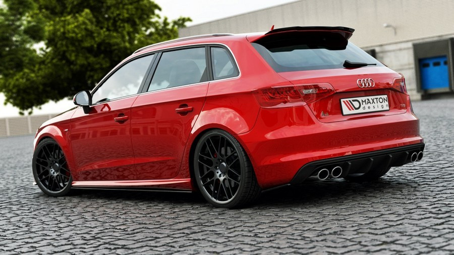 ЗАДАННЯ БОКОВІ НАКЛАДКИ НА БАМПЕР AUDI S3 8V SPORTBACK, фото 1