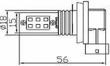 Світлодіодна автолампа H11, 12 W (500 Lm) Original Samsung LED chip (SMD2323), фото 2