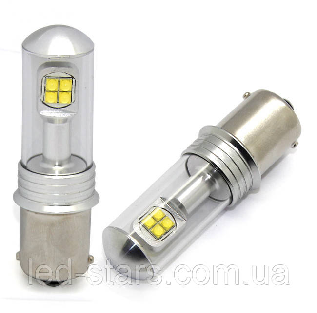 Світлодіодна автолампа 1156 (P21W)-S25-BA15s- 40 W (580 Lm) CREE XBD X*8PCS (580Lm) OEM Beam angle design