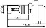 H27/2 (H881) 15W (500Lm) Osram (Current Regulator IC), фото 2