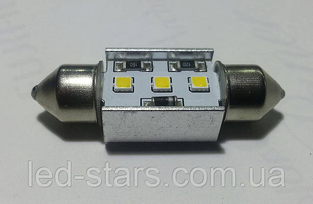 Світлодіодна CANBUS автолампа FT10 (36-38 mm)(150 Lm) з "обманкою" Samsung LED chip SMD2323