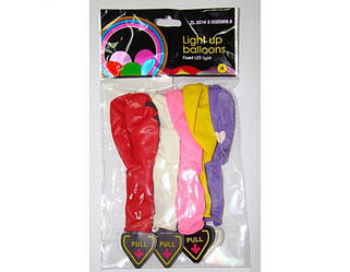 Куля зі світлом LED "I love you" 28 см. (mix, 5шт)