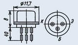 П307В транзистори кремнієві планерні n-p-n перемикачні низькочастотні малопотужні. Au, фото 2