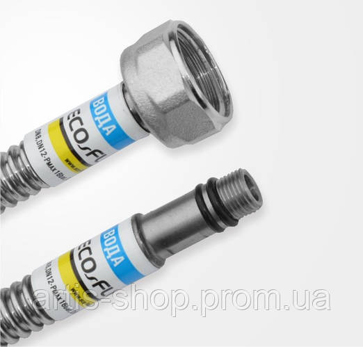 Купить Нержавеющий гибкий шланг под смеситель Ecoflex М10 - 1/2"Гайка ...