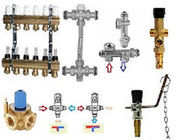 Колектор для теплої підлоги та комплектуючі
