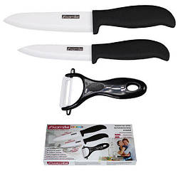 Набор кухонных ножей керамических Kamille 3 предмета (керамические ножи)