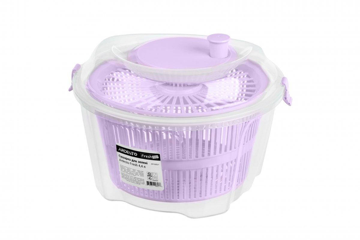 

Сушка для салата Ardesto Fresh лиловая 4,4 л (AR1603LP) - Lux-Comfort