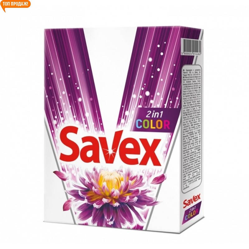 

Стиральный порошок автомат SAVEX 2в1 Color 400г