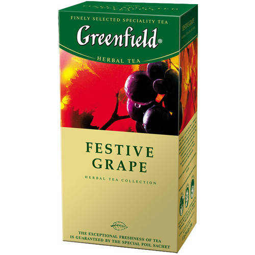 

Чай из трав с яблоком и виноградом Greenfield Festive Grape 25 пак.