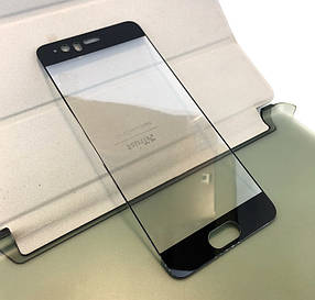 Huawei P10 захисне скло на телефон протиударне 3D Black чорне