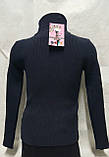 Синій светр в рубчик для дівчаток 110,116,128,140 зросту Hope, фото 2