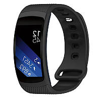 Силиконовый ремешок Primo для фитнес браслета Samsung Gear Fit 2 / Fit 2 Pro (SM-R360 / R365) - Black L