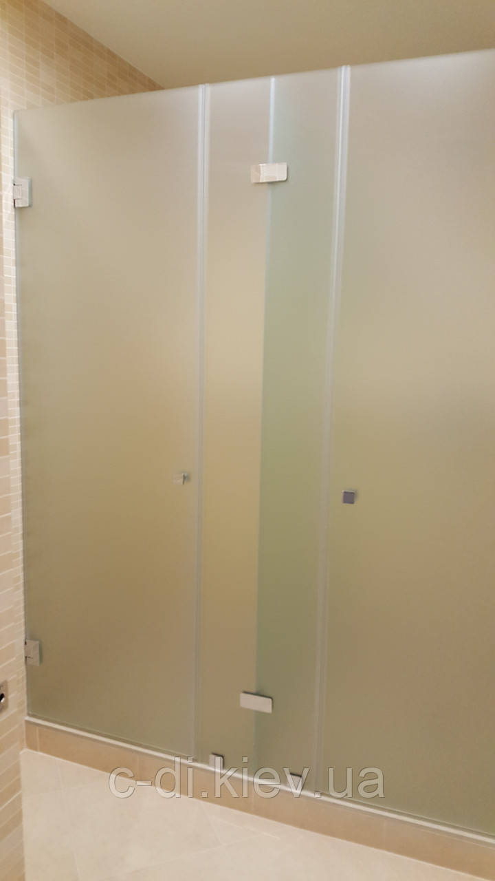 Скляна нестандартна душова кабіна (подвійна), фото 1
