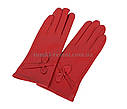 Оригінальні жіночі рукавички червоного кольору, фото 2