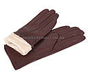 Якісні рукавички в коричневому виконанні, фото 3