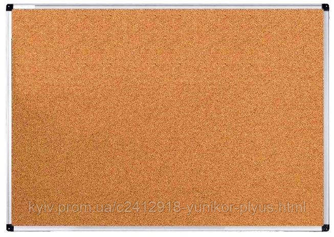 Дошка пробкова, 45*60 см., алюмінієва рамка. UKRBOARDS, фото 1