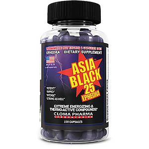 Жироспалювач Cloma Pharma Asia Black 25 Ephedra 100 капс.