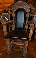 Кресло кожаное под старину