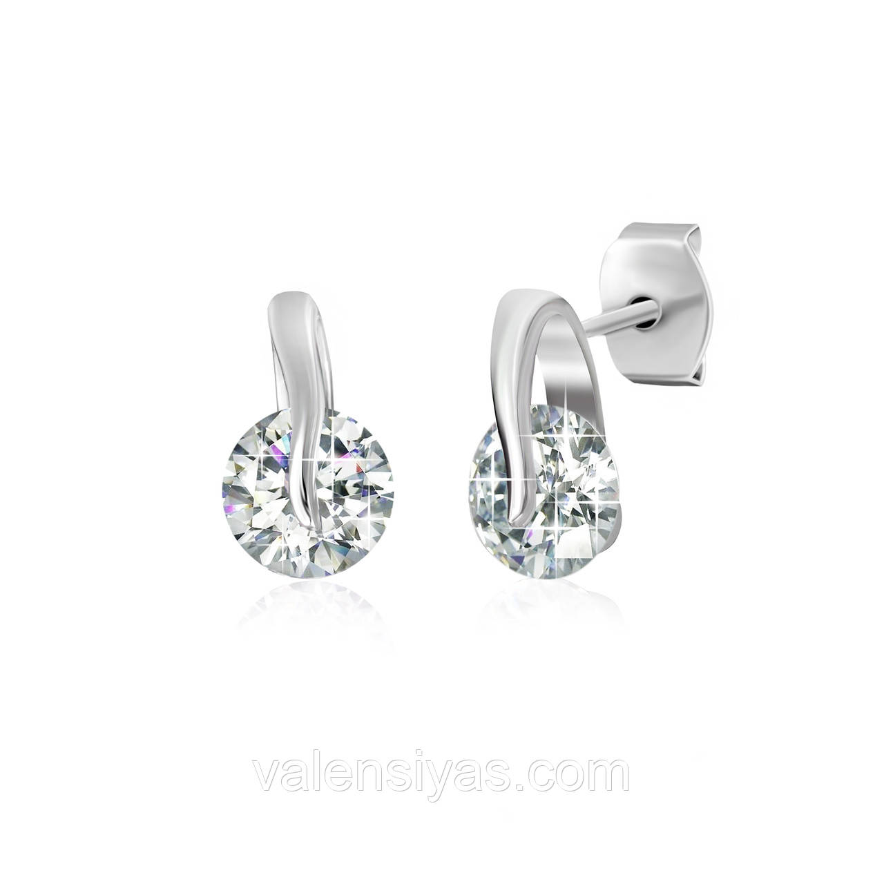 Модні срібні пумери з фіанітами С2Ф/489