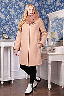 Женское зимнее пальто П-1051 н/м Кашемир,размеры 44,46,48