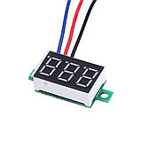 Вольтметр цифровий DC 0-100V три дроти Зелений, фото 4