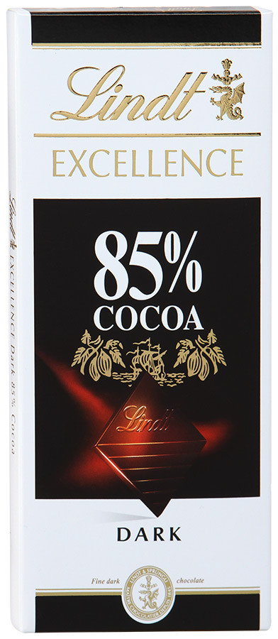Французский шоколад Lindt 85 % горький 100 грамм - фото 1 - id-p608433808