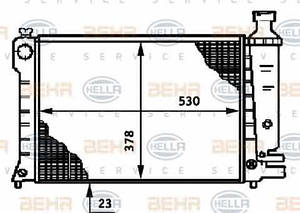 Радіатор охолодження Peugeot 605 89-99, Citroen XM 89-00 Profit