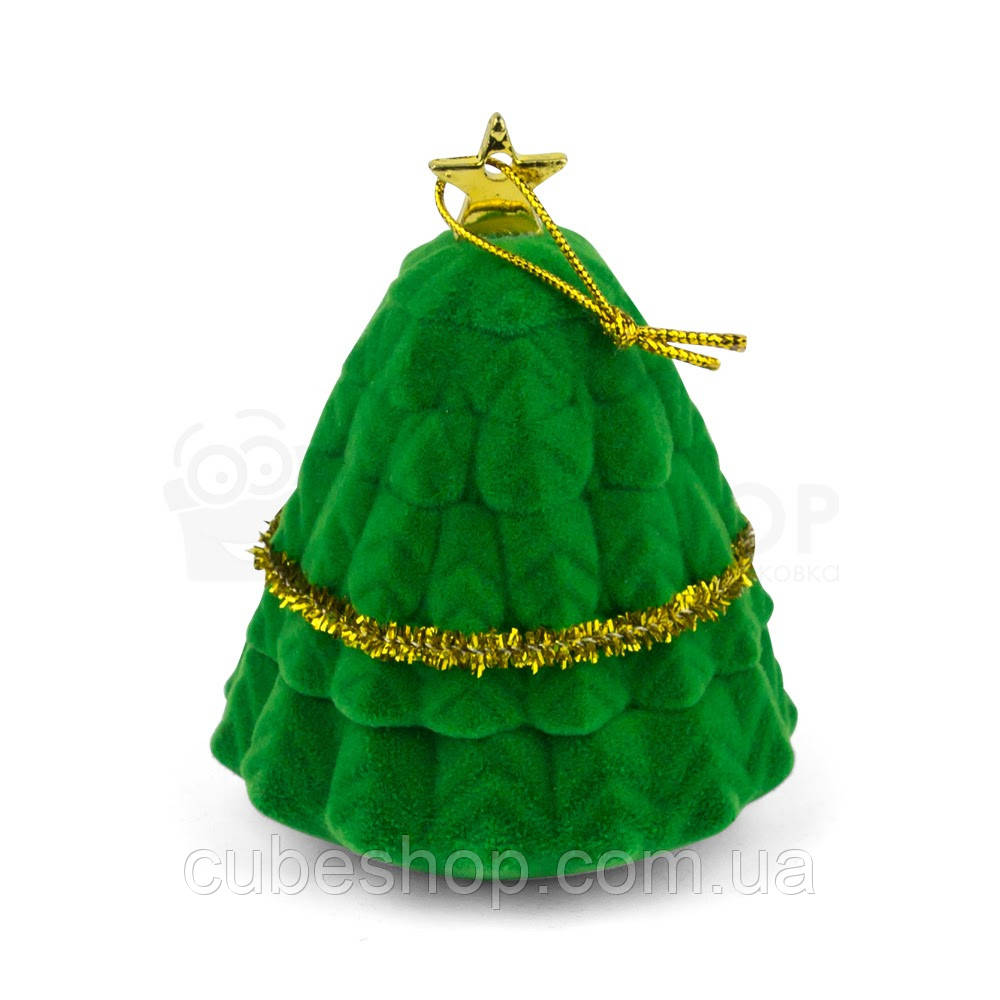 Футляр велюр для кільця "Новорічна ялинка"