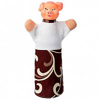 Кукла-рукавичка 'ПОРОСЁНОК' (пластизоль, ткань) (В080)