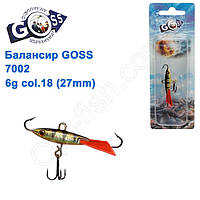 Балансир Goss 7002 6g col. 18 (27mm)