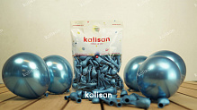

Латексные шарики Kalisan 5" (12 см) Хром Blue синий