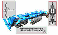 Каток зубчато-кольчатый гидрофицированный КЗК-10П