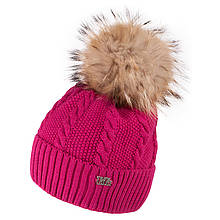 Шапка для Дівчата З Бубоном Єнот TuTu 3-003915 (54-58)