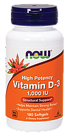 NOW - Vitamin D-3 1000 IU (180 softgels) / Вітамін Д-3