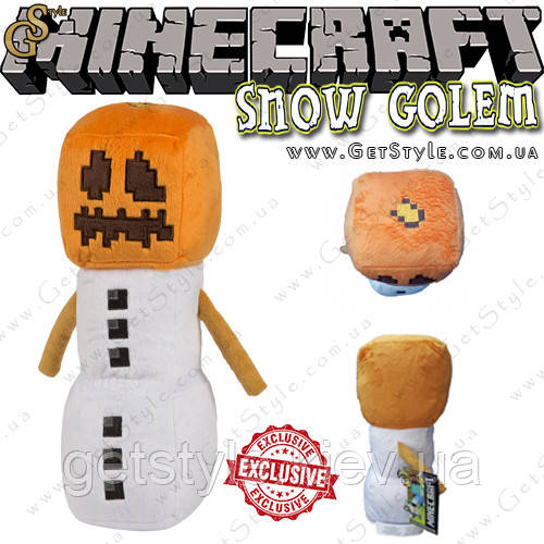 Іграшка Сніговий голем Minecraft - "Snow Golem" - 19 х 8 см