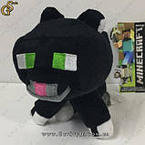 Іграшка Чорний кіт з Minecraft — "Tuxedo Cat" — 19 х 15 см, фото 3