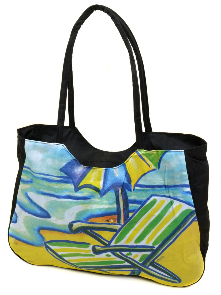 PODIUM Сумка Жіноча Пляжна текстиль Podium /1328 black, фото 1