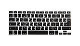 Apple MacBook Air Pro 13/15/17" Накладка Захист силікон клавіша ENTER верт./гориз. розкладка UK чорний, фото 5
