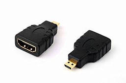 Перехідник з micro hdmi to hdmi male - female штекер в гніздо