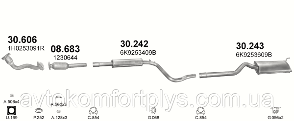 Silencieux Arrière Pour SEAT INCA Universel Et Sport Achetez